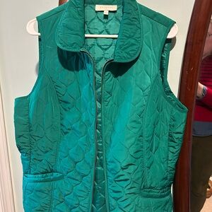 Talbots green Quilted Vest